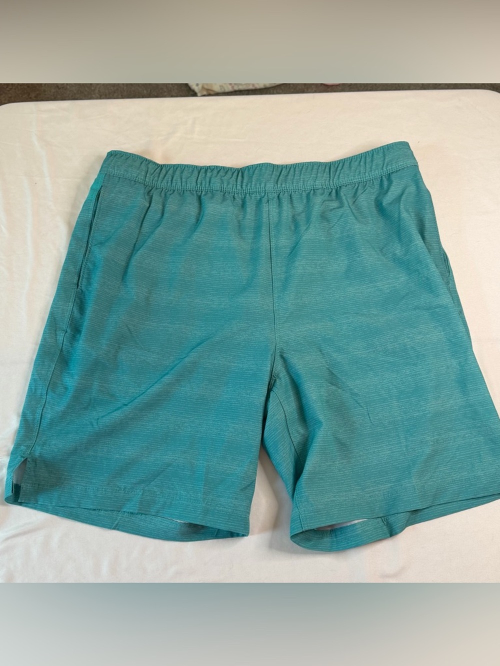 Speedo Aqua Green Lined Swim Trunks Athletic Board Shorts Beach Pool Size Large